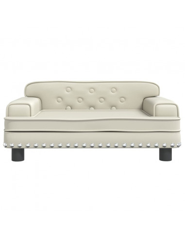 Lettino per Cani Crema 70x45x30 cm in Similpelle