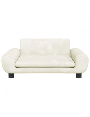 Lettino per Cani Crema 70x45x33 cm in Velluto