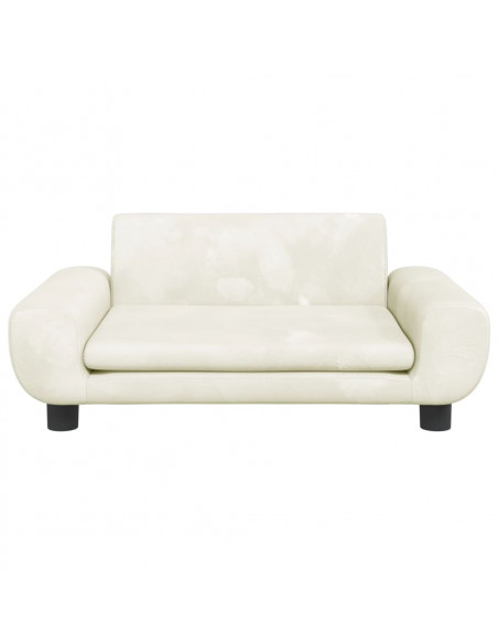 Lettino per Cani Crema 70x45x33 cm in Velluto