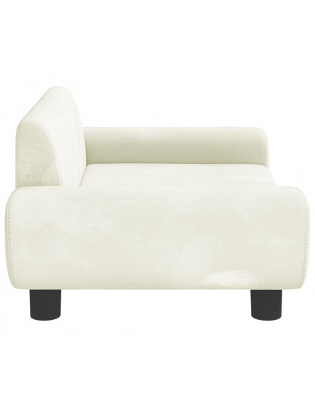 Lettino per Cani Crema 70x45x33 cm in Velluto