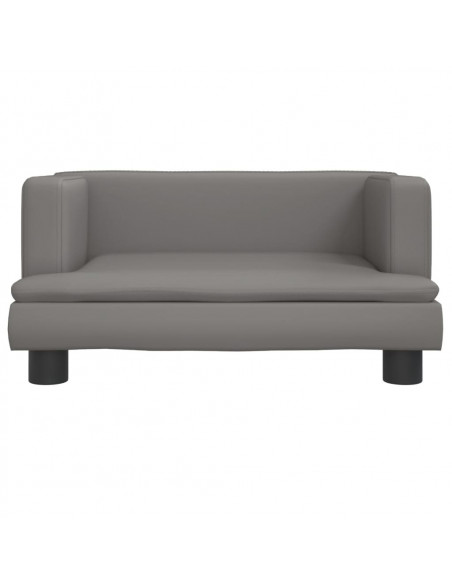 Lettino per Cani Grigio 60x40x30 cm in Similpelle
