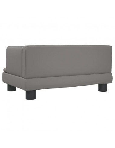 Lettino per Cani Grigio 60x40x30 cm in Similpelle