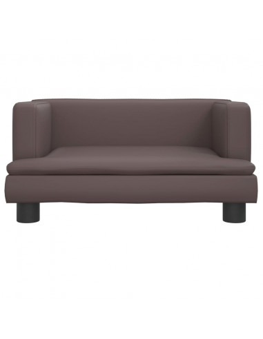 Lettino per Cani Marrone 60x40x30 cm in Similpelle