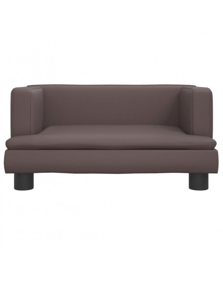 Lettino per Cani Marrone 60x40x30 cm in Similpelle