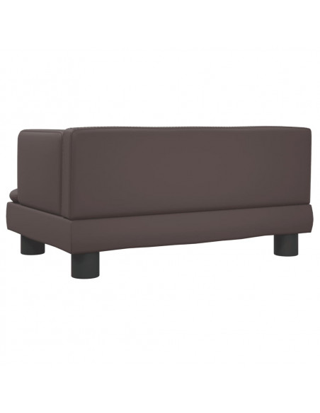 Lettino per Cani Marrone 60x40x30 cm in Similpelle