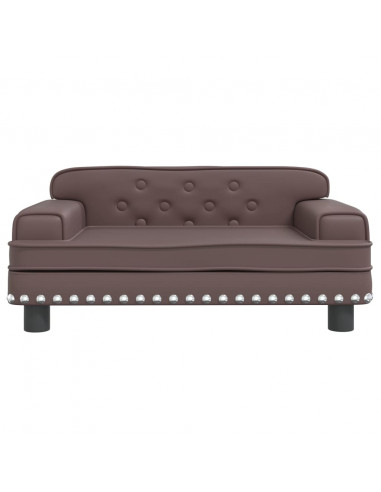 Lettino per Cani Marrone 70x45x30 cm in Similpelle