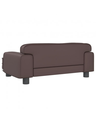 Lettino per Cani Marrone 70x45x30 cm in Similpelle