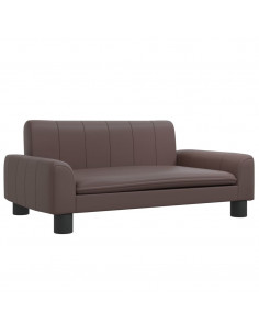 Lettino per Cani Marrone 70x45x30 cm in Similpelle 2