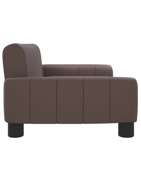 Lettino per Cani Marrone 70x45x30 cm in Similpelle