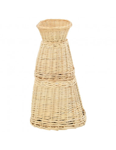 Set Ceste per Gatti con Cuscini 3 pz 47x34x60 cm Salice Naturale