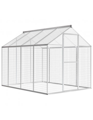 Voliera da Giardino in Alluminio 178x242x192 cm