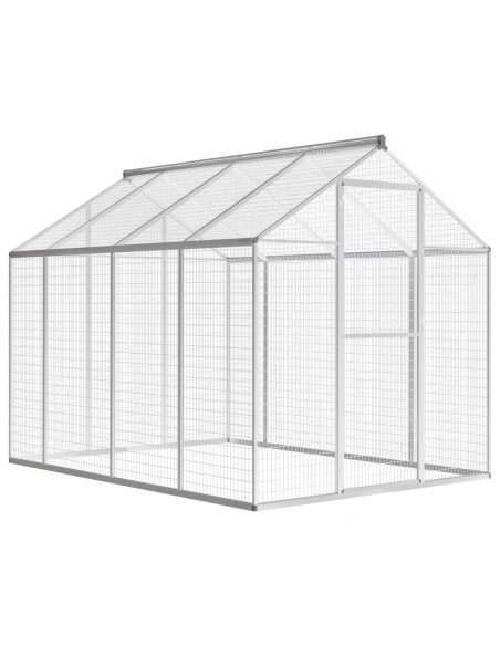 Voliera da Giardino in Alluminio 178x242x192 cm