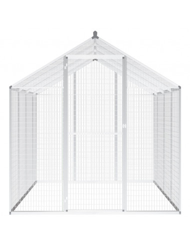 Voliera da Giardino in Alluminio 178x242x192 cm