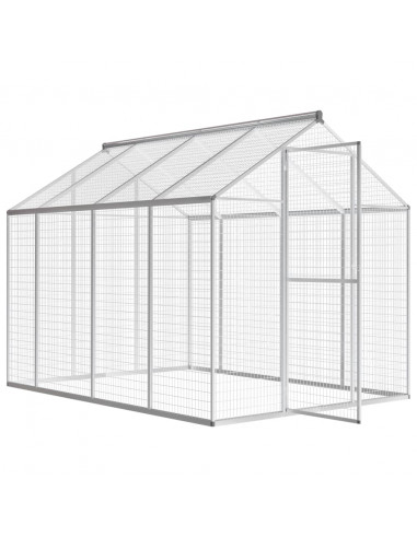 Voliera da Giardino in Alluminio 178x242x192 cm