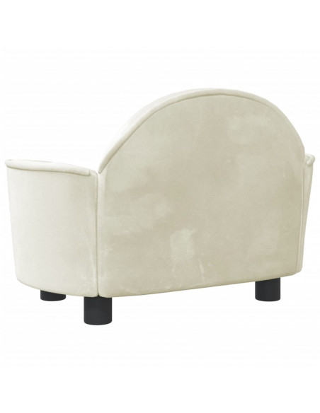 Lettino per Cani Crema 66x40x45 cm in Velluto