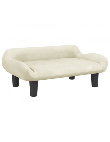 Lettino per Cani Crema 70x40x24 cm in Velluto