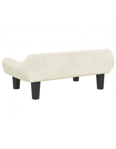Lettino per Cani Crema 70x40x24 cm in Velluto