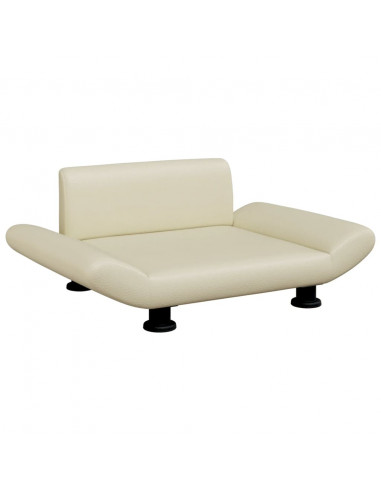 Lettino per Cani Crema 70x45x28 cm in Similpelle