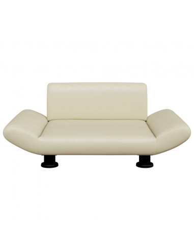 Lettino per Cani Crema 70x45x28 cm in Similpelle