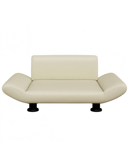 Lettino per Cani Crema 70x45x28 cm in Similpelle