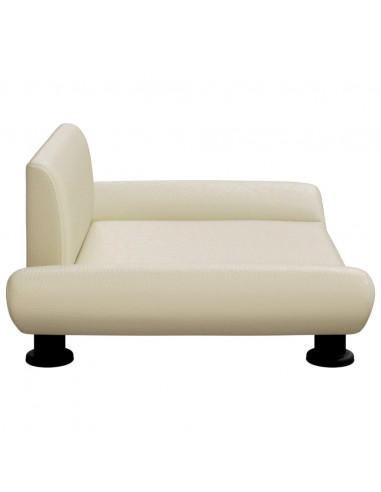 Lettino per Cani Crema 70x45x28 cm in Similpelle