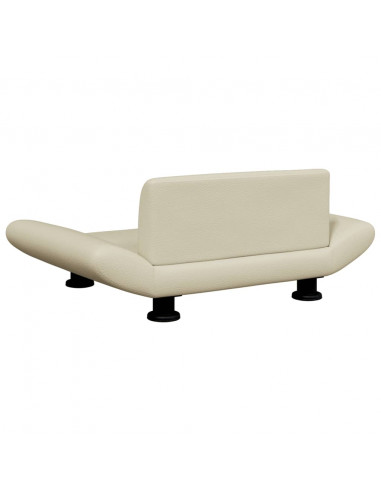 Lettino per Cani Crema 70x45x28 cm in Similpelle