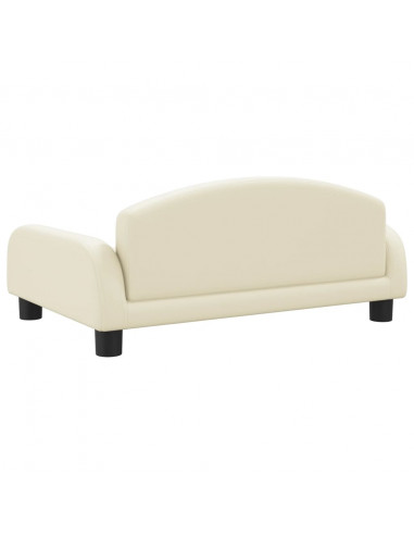 Lettino per Cani Crema 70x45x30 cm in Similpelle