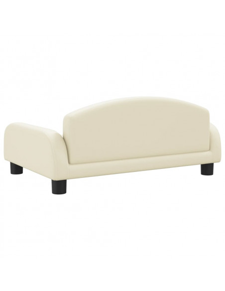 Lettino per Cani Crema 70x45x30 cm in Similpelle