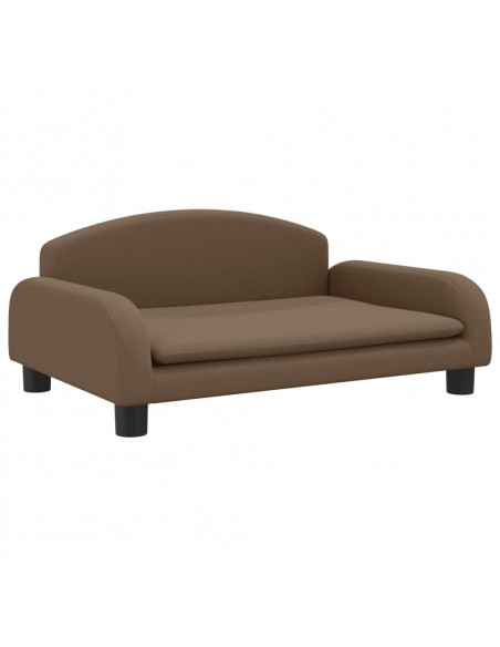 Lettino per Cani Marrone 70x45x30 cm in Tessuto