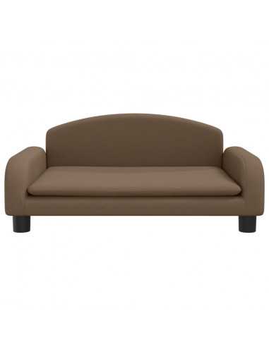 Lettino per Cani Marrone 70x45x30 cm in Tessuto