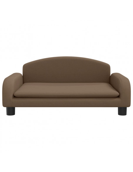 Lettino per Cani Marrone 70x45x30 cm in Tessuto