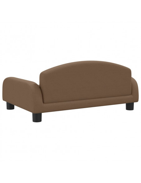 Lettino per Cani Marrone 70x45x30 cm in Tessuto