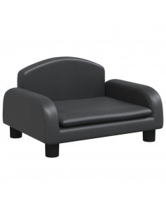 Lettino per Cani Nero 50x40x30 cm in Similpelle 2