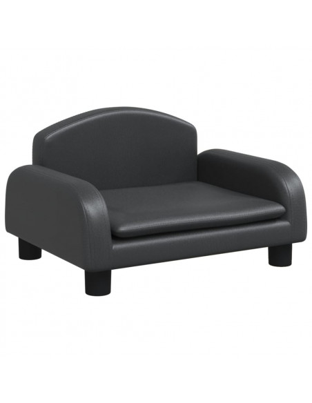Lettino per Cani Nero 50x40x30 cm in Similpelle