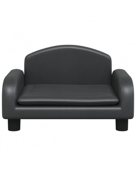 Lettino per Cani Nero 50x40x30 cm in Similpelle