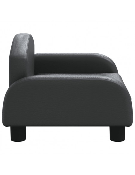 Lettino per Cani Nero 50x40x30 cm in Similpelle