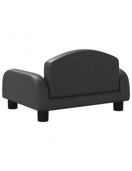 Lettino per Cani Nero 50x40x30 cm in Similpelle