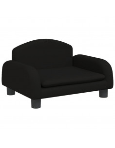 Lettino per Cani Nero 50x40x30 cm in Tessuto 2