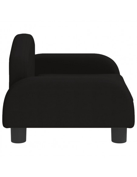 Lettino per Cani Nero 50x40x30 cm in Tessuto