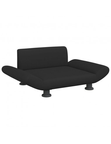 Lettino per Cani Nero 70x45x28 cm in Tessuto