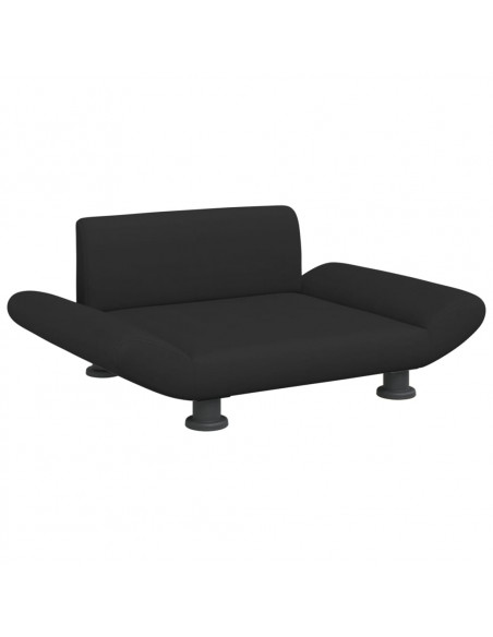 Lettino per Cani Nero 70x45x28 cm in Tessuto