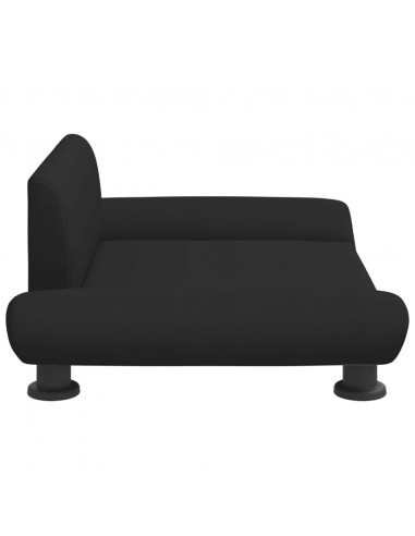 Lettino per Cani Nero 70x45x28 cm in Tessuto