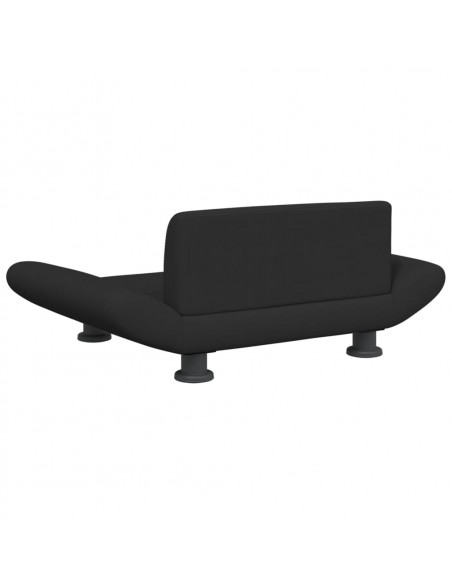 Lettino per Cani Nero 70x45x28 cm in Tessuto