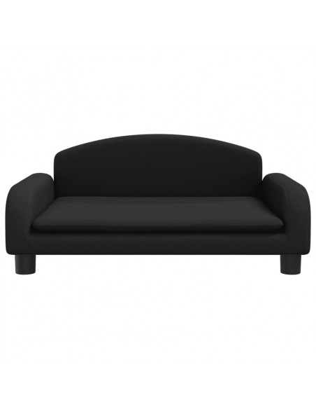 Lettino per Cani Nero 70x45x30 cm in Tessuto