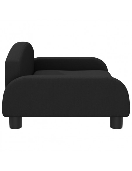 Lettino per Cani Nero 70x45x30 cm in Tessuto