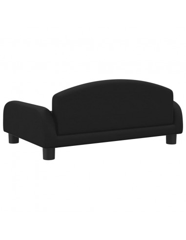 Lettino per Cani Nero 70x45x30 cm in Tessuto