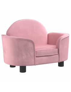 Lettino per Cani Rosa 66x40x45 cm in Velluto 2