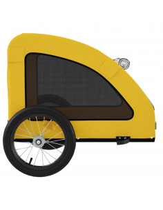 Rimorchio da Bici per Animali Giallo Oxford e Ferro 2