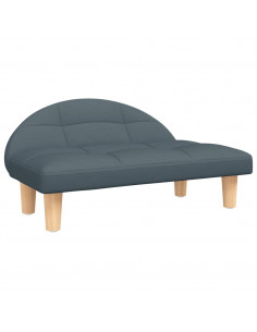 Lettino per Cani Grigio Scuro 70x52x30 cm in Tessuto 2