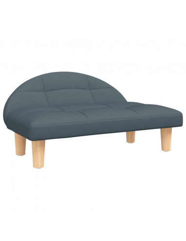 Lettino per Cani Grigio Scuro 70x52x30 cm in Tessuto